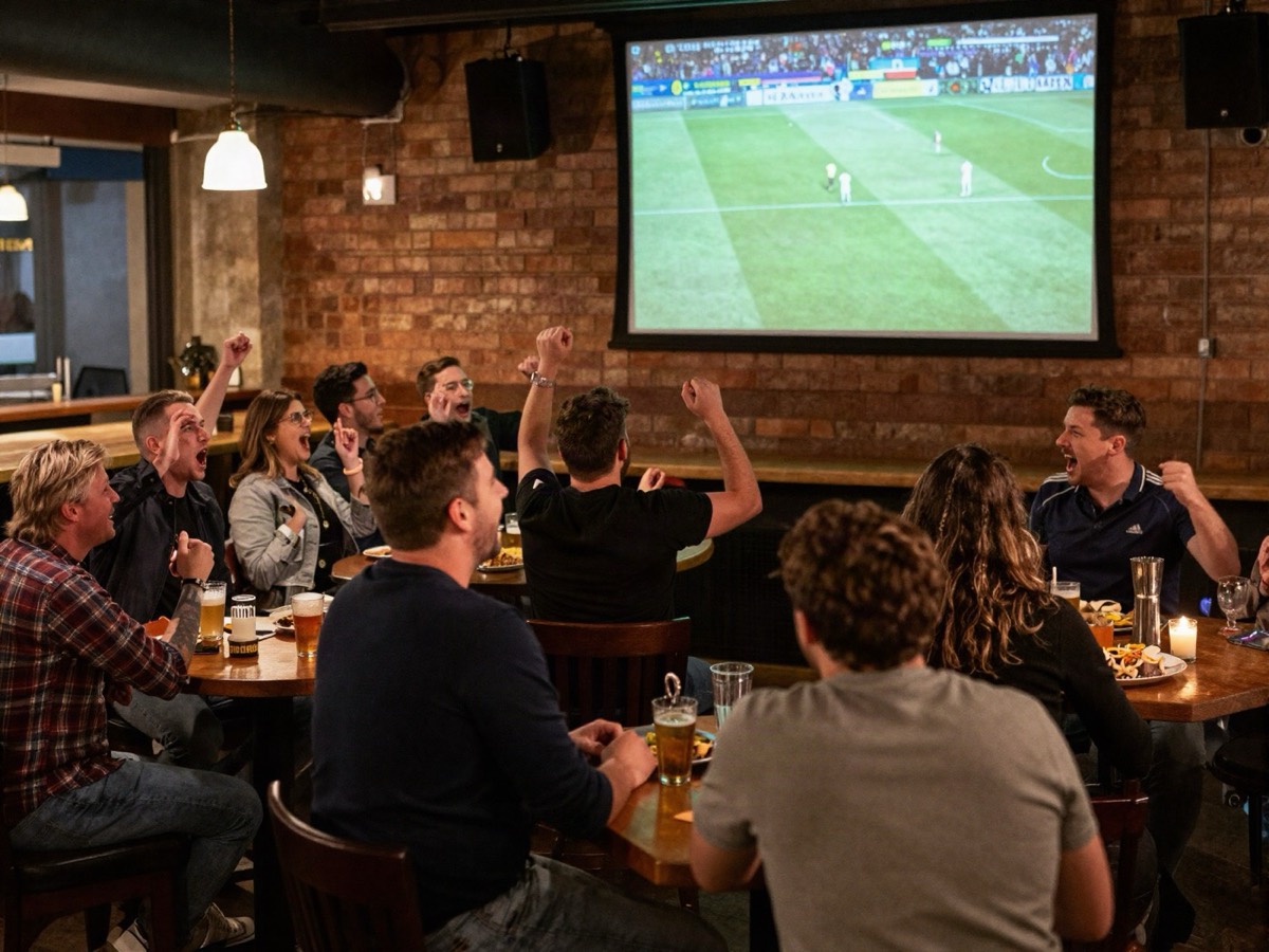 Lively pub entertainment with customers enjoying the venue